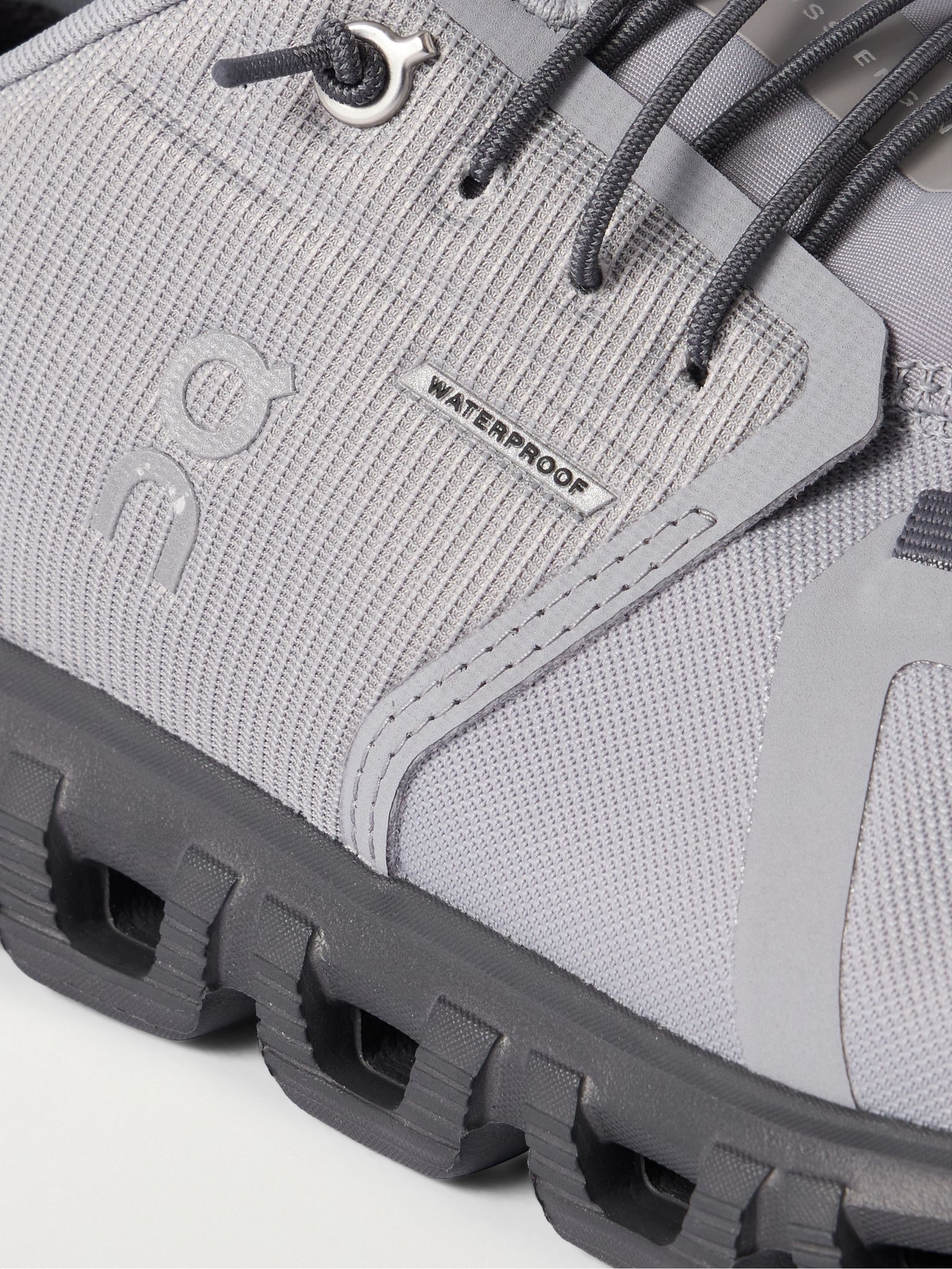 Cloud 6 WP Rubber-Trimmed Mesh Slip-On Sneakers Gray - 5