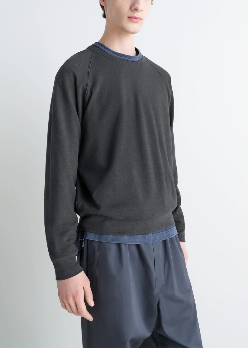 Lemaire Crew Neck Cotton Wool Sweatshirt outlook