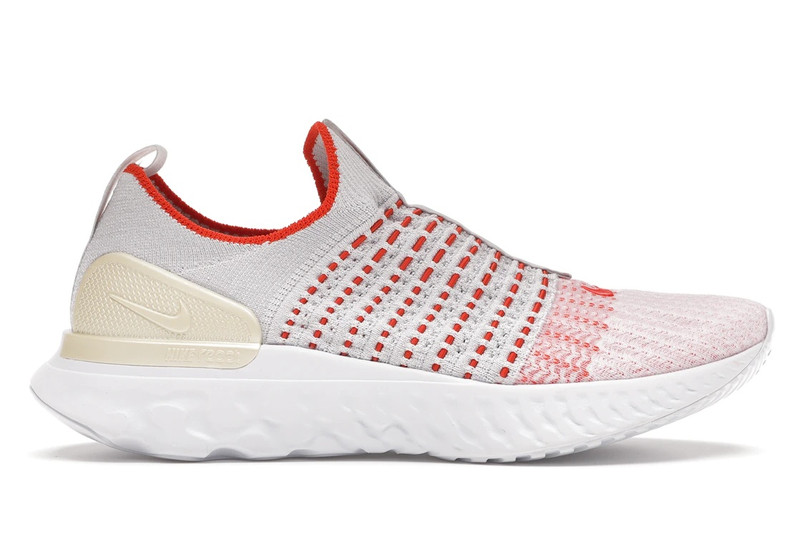 Nike React Phantom Run Flyknit 2 Vast Grey Fire Pink Team Orange (W) - 1