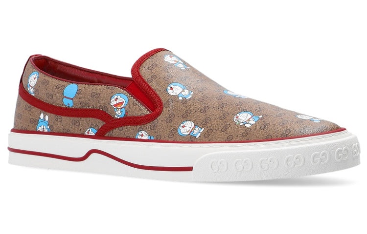 (WMNS) Gucci x Doraemon GG Sneakers 'Brown Red' 655024-2TU30-8968 - 2