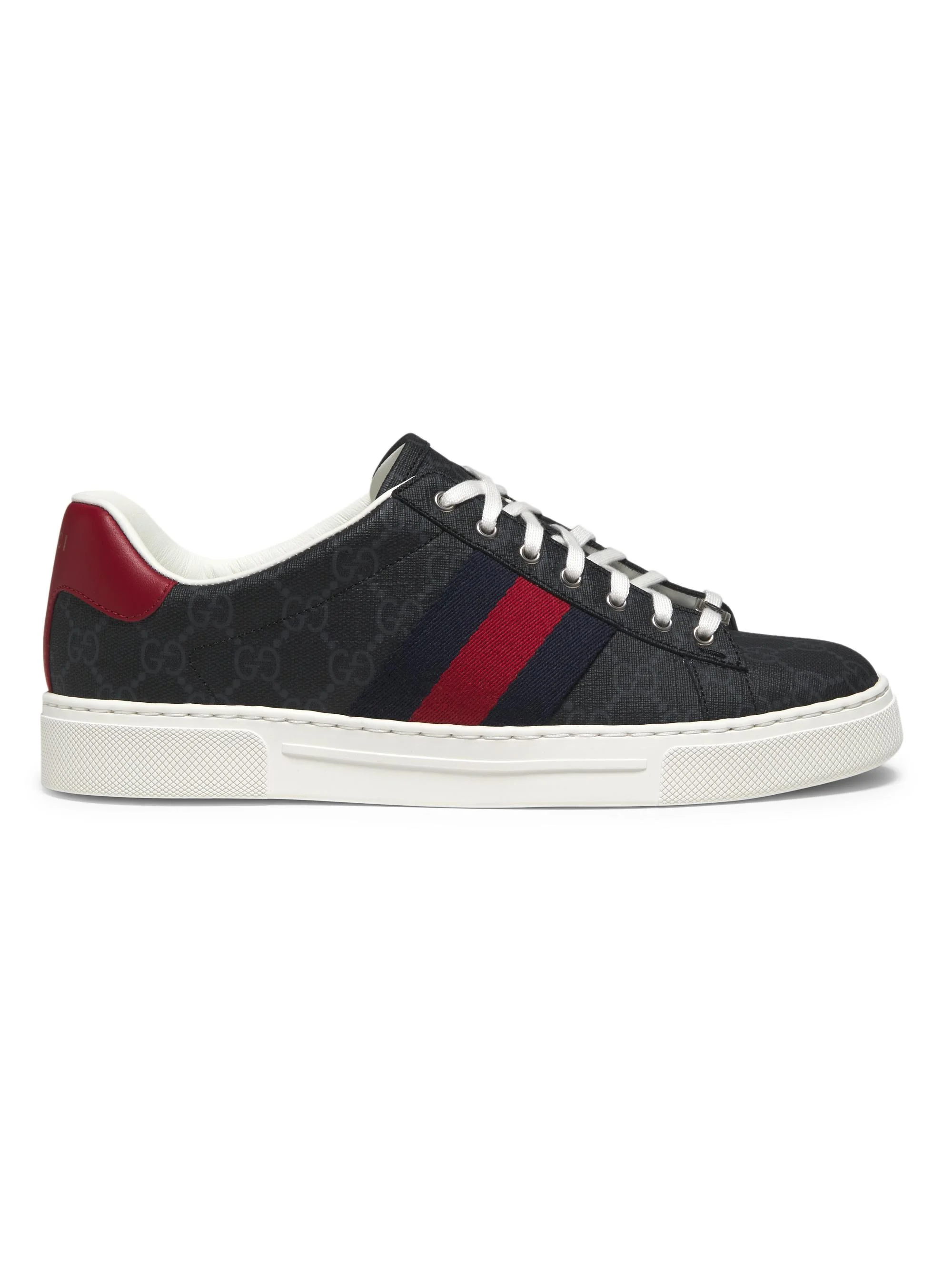 Men's Men's Ace Web Sneakers - Black Red - 1