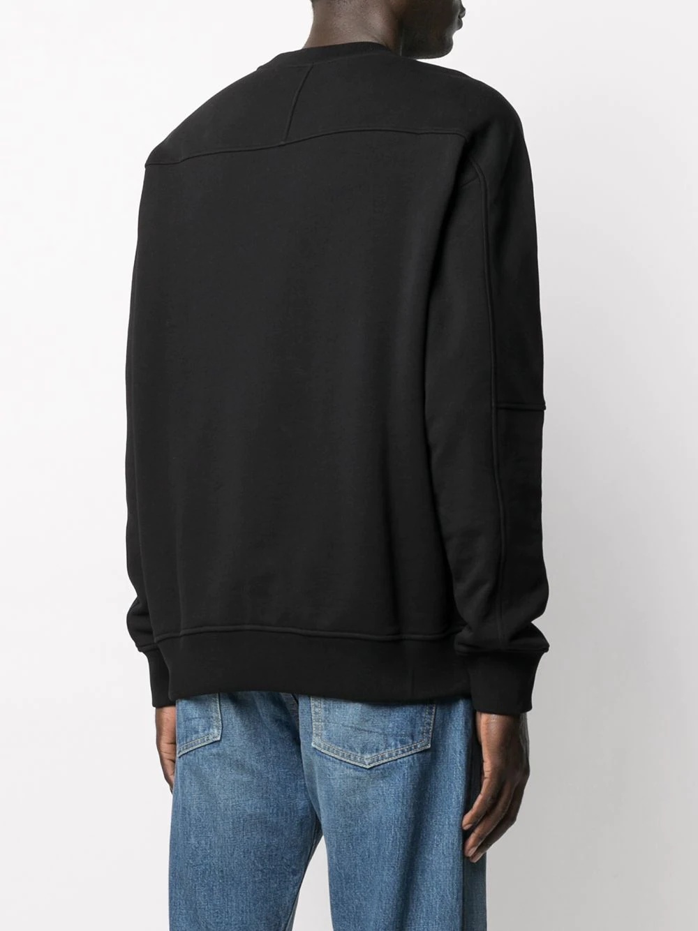 logo-embossed oversize sweatshirt - 4