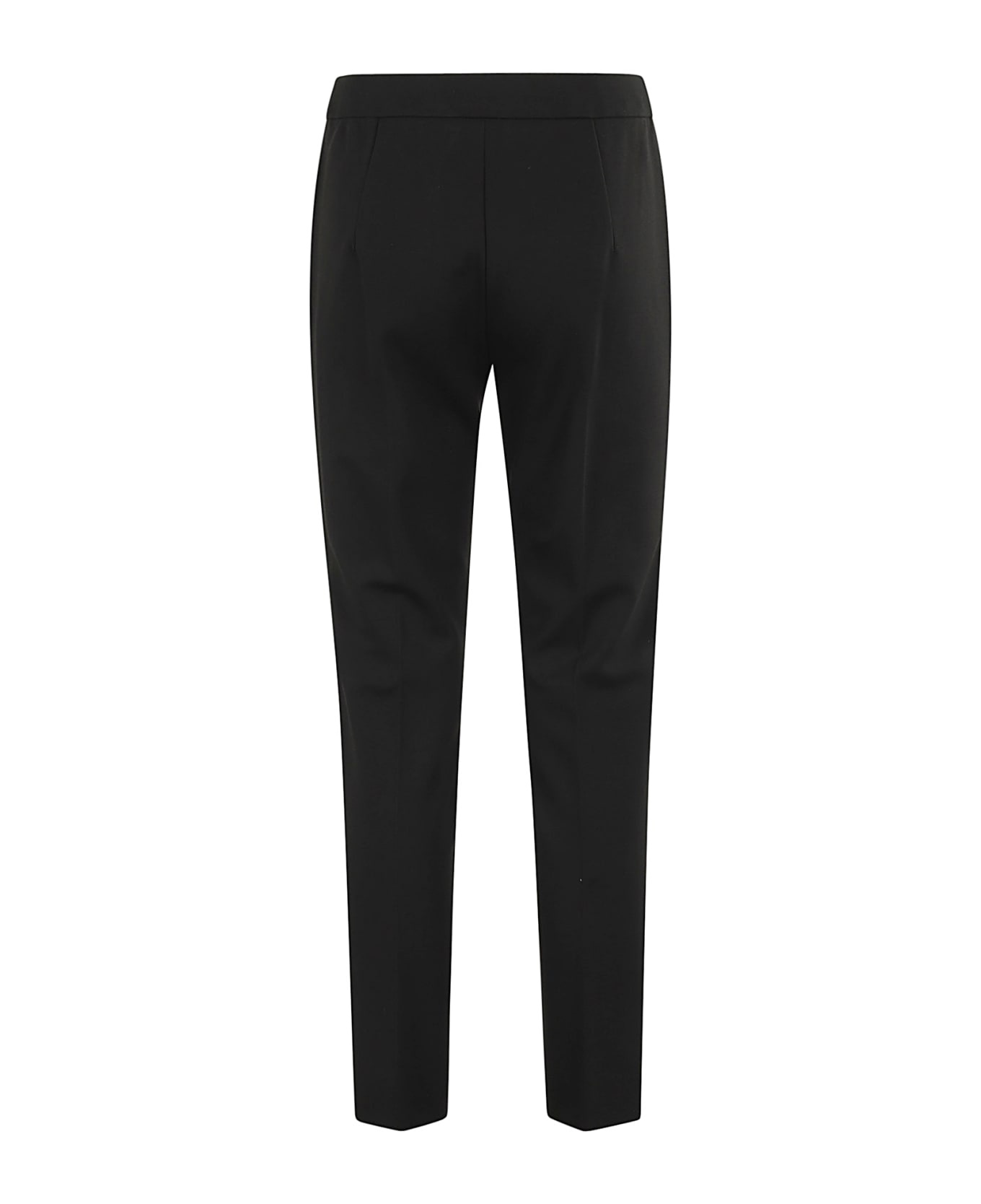 Black Stretch Viscose Blend Pegno Pant - 2