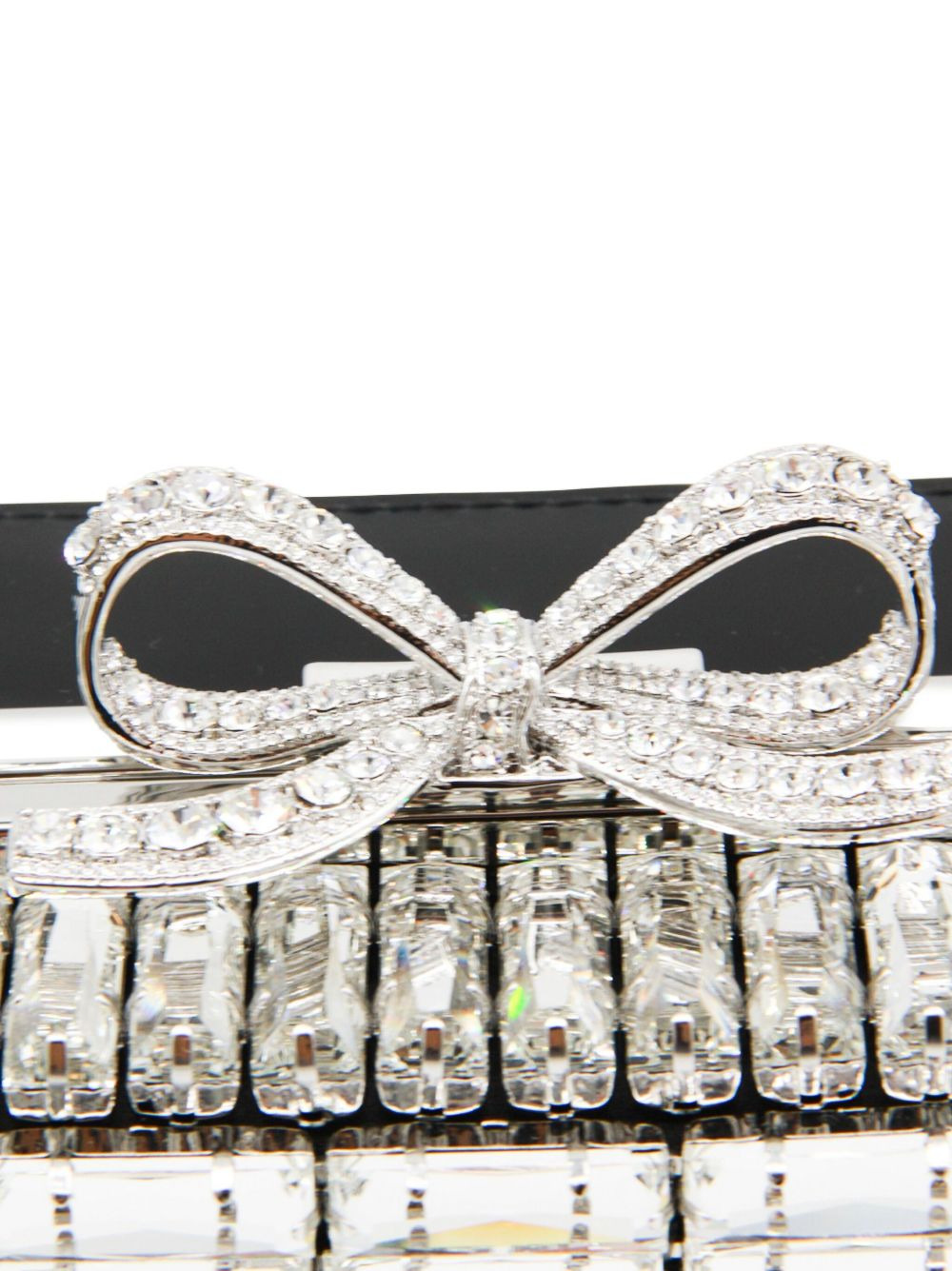 crystal-embellished bow shoulder bag - 4