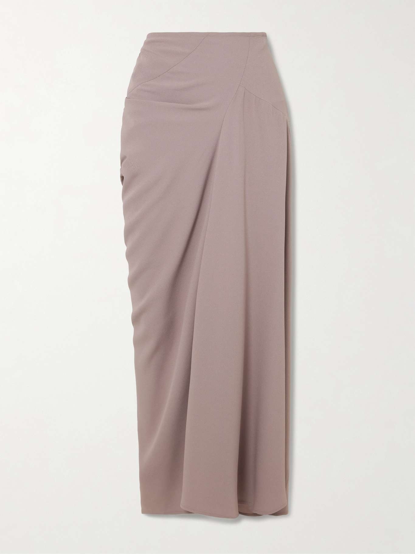 Paneled crepe de chine maxi skirt - 1