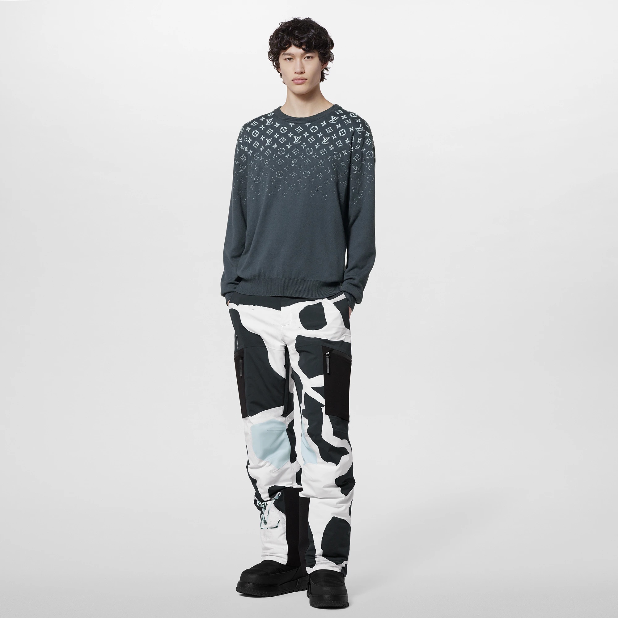 Gradient Cotton Crewneck - 4