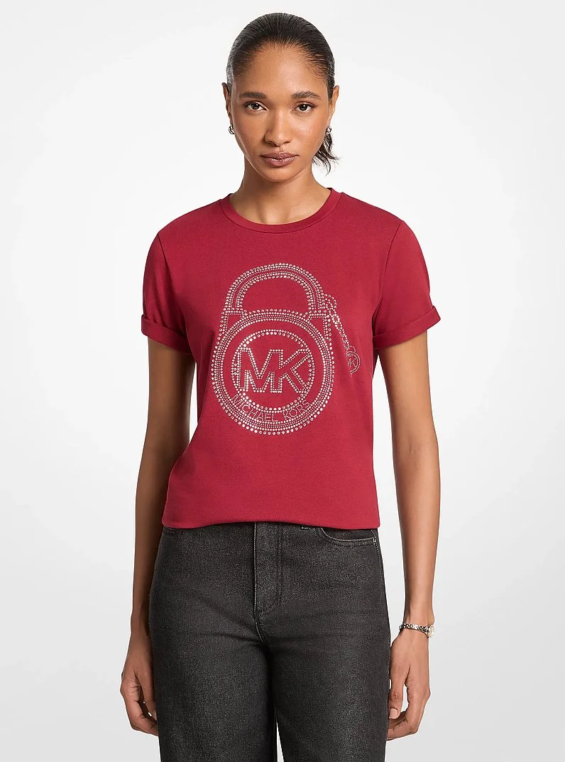Embellished Graphic Logo T-shirt - 1