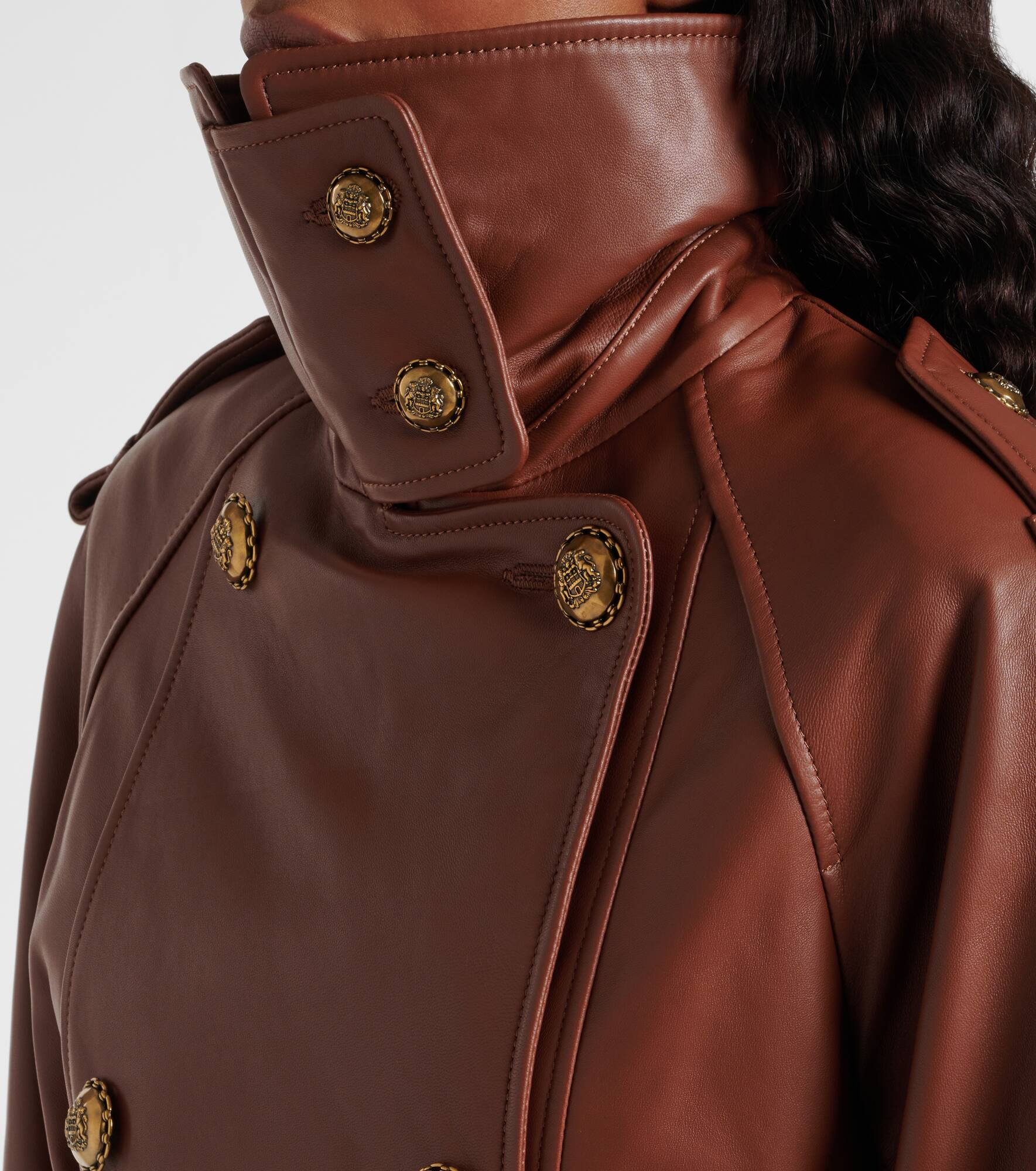 Hypnotic cropped leather jacket - 4