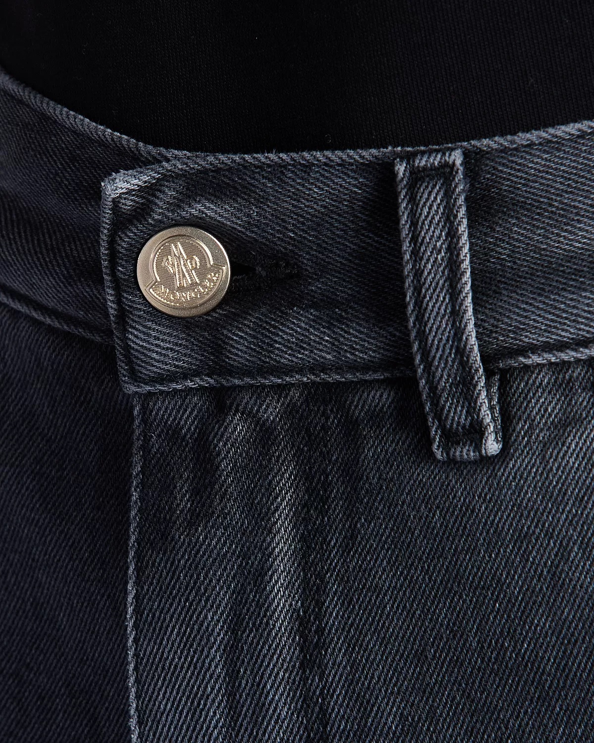 High Rise Cropped Tapered Jeans in Grey - 4