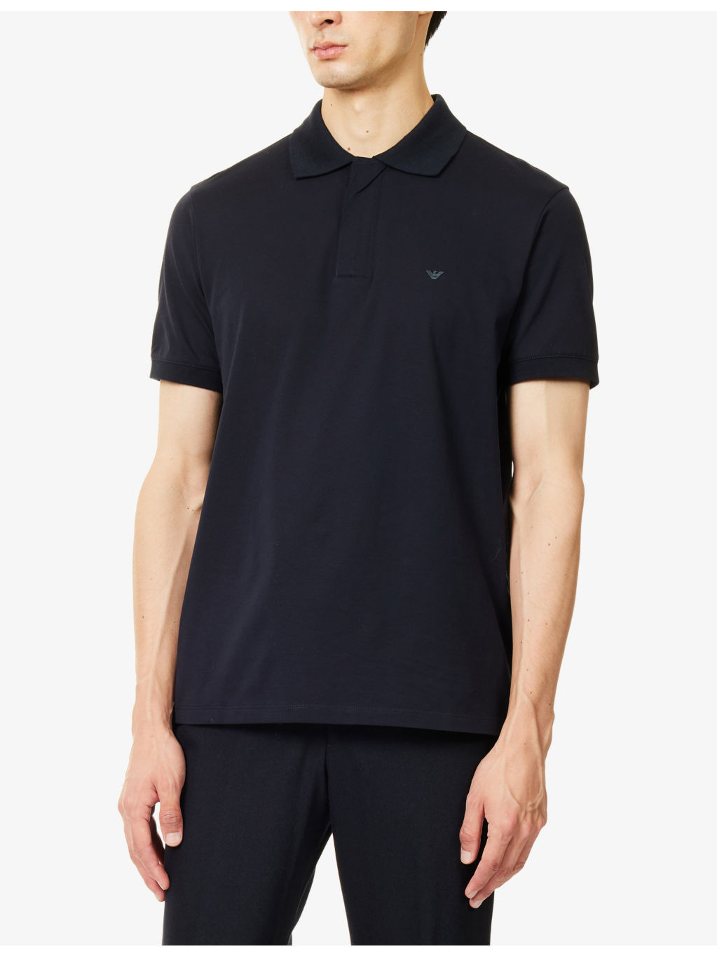 Eagle-Logo Regular-Fit Cotton Polo Shirt - 3