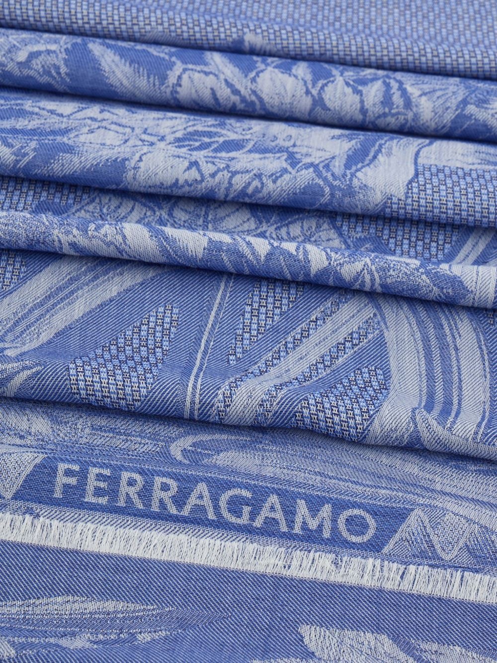 floral-jacquard scarf - 2