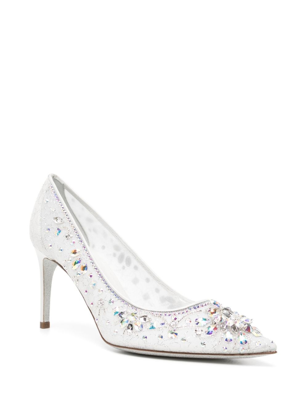 80mm crystal-embellished pumps - 2