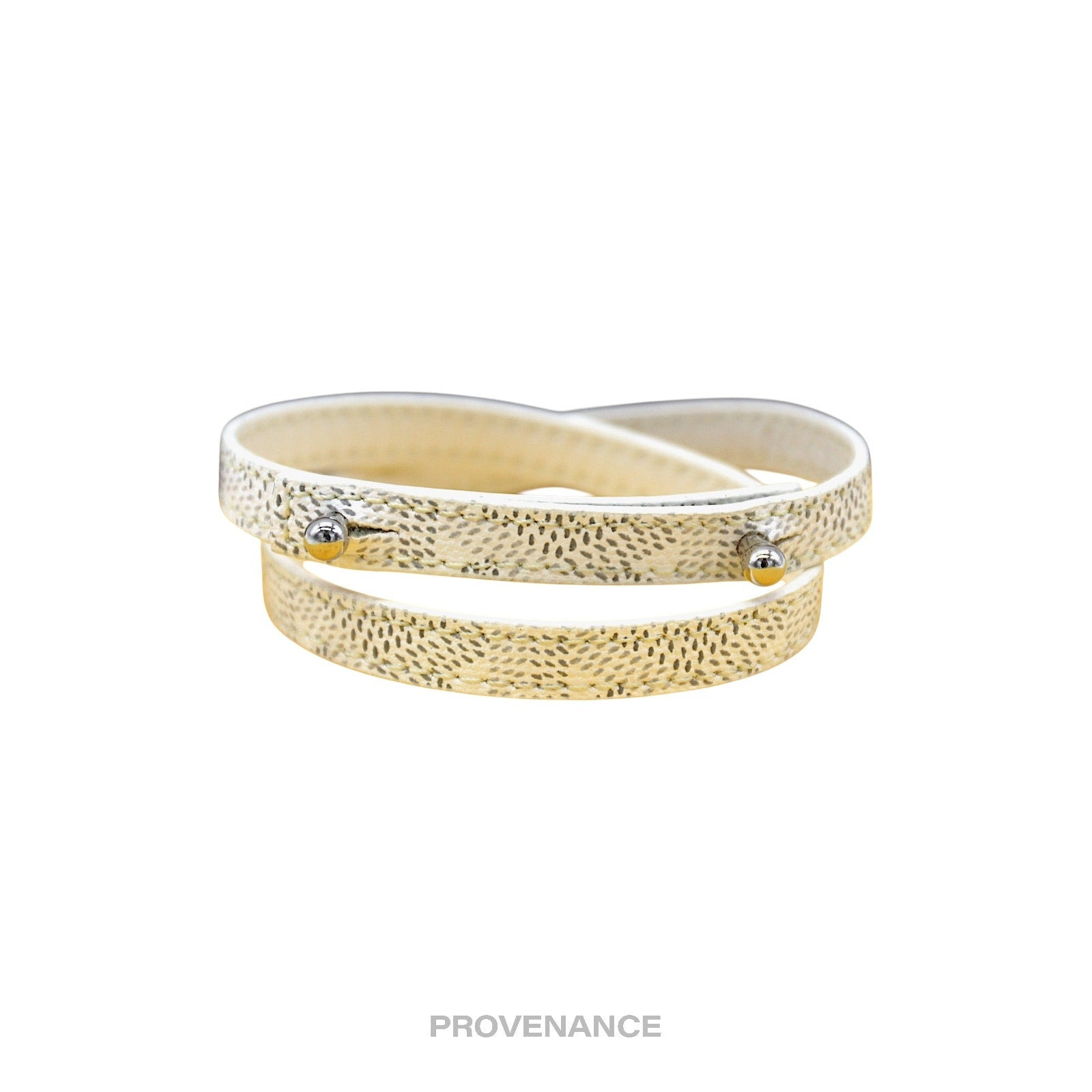 Goyard Double Wrap Bracelet - White Goyardine - 2