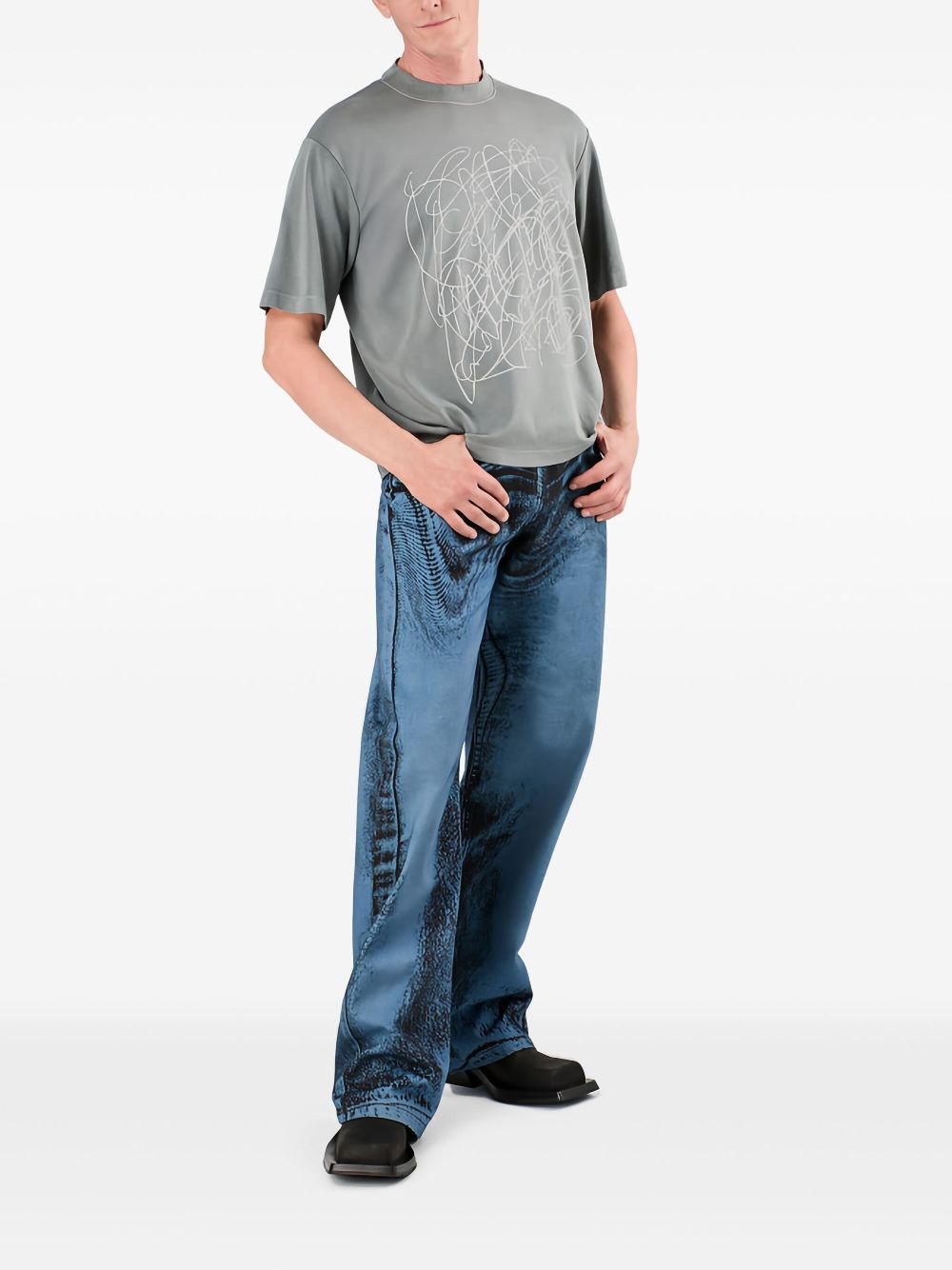 wide-leg jeans - 2