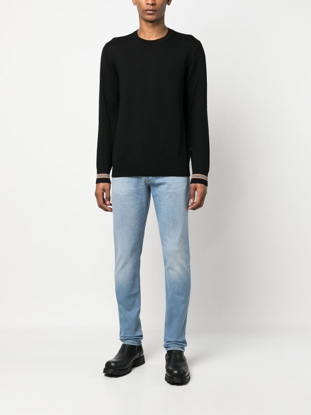 faded-effect straight-leg jeans - 2