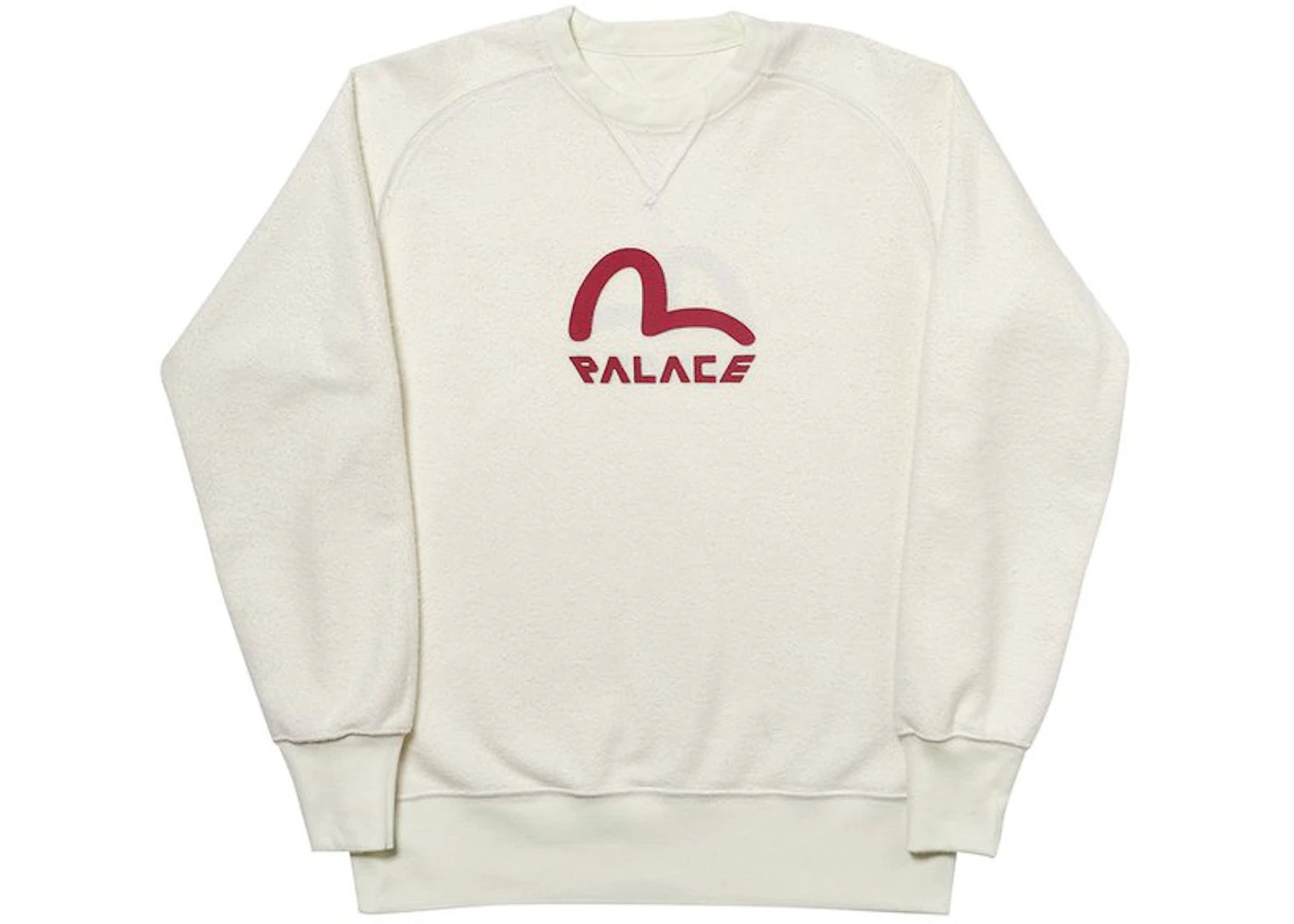 Palace Evisu Reversible Crew Ecru - 2
