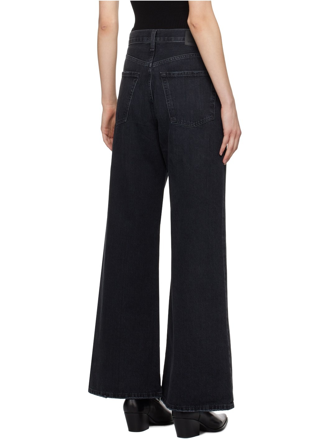 Black Beverly Slouch Boot Jeans - 3