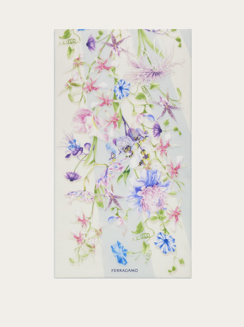 Gaia print silk scarf 5