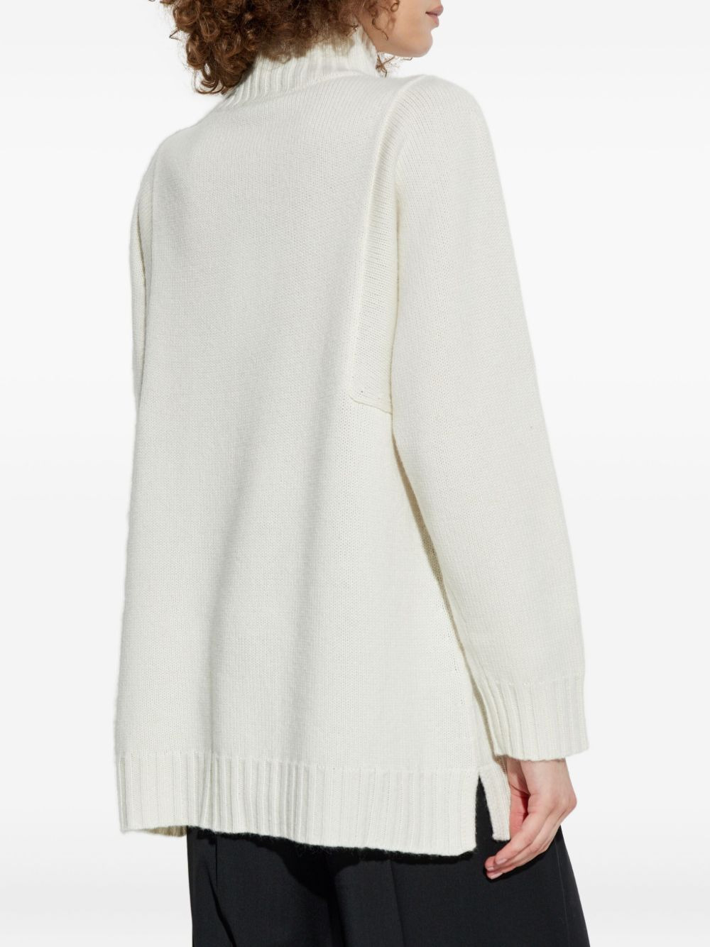 high-neck long-sleeve sweater - 4