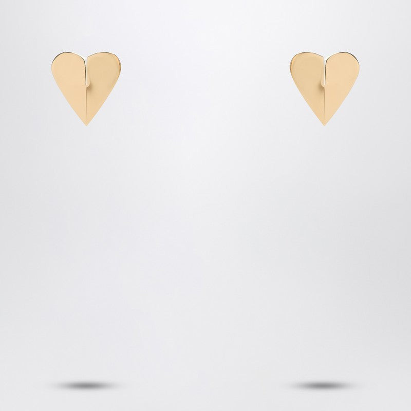 Alaia Le Coeur Torn Gold Earrings Women - 1