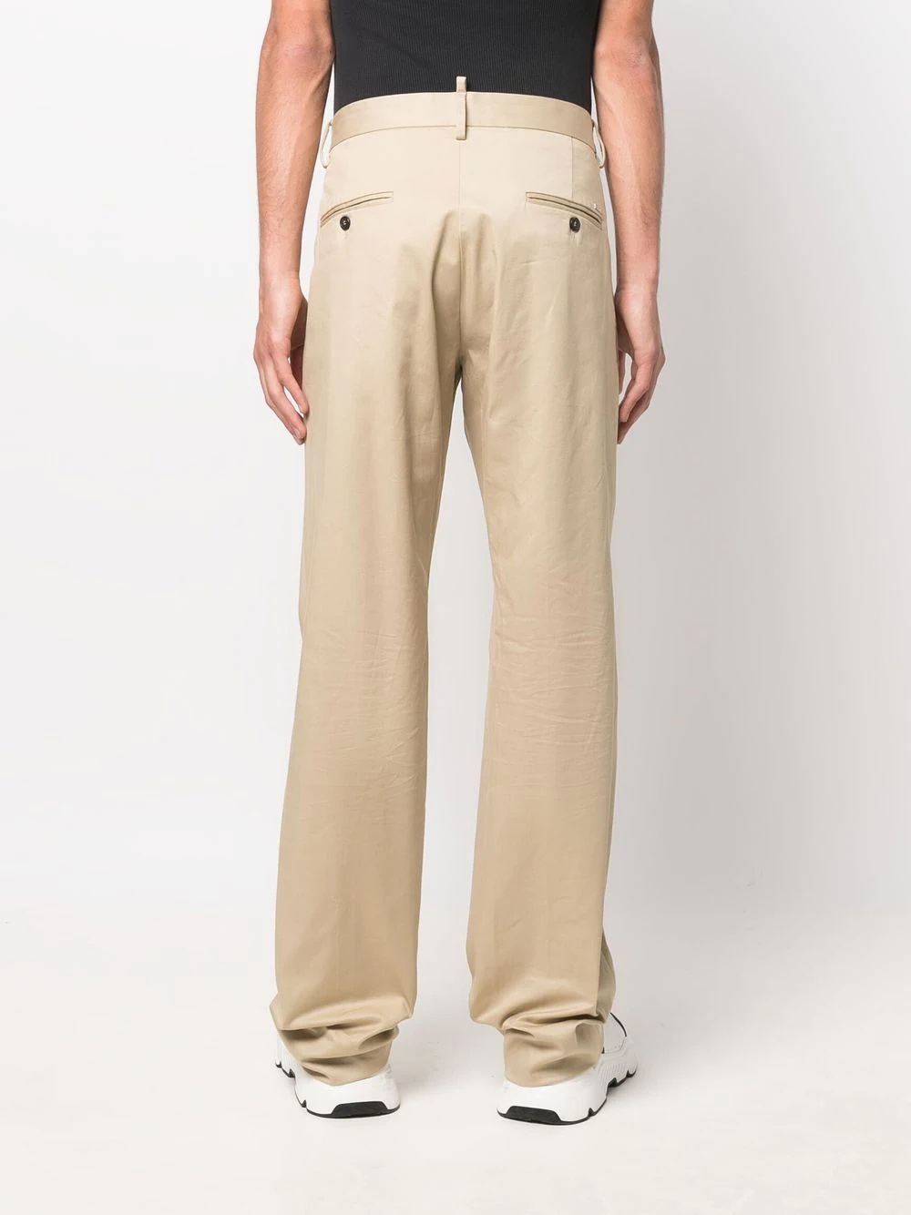 tailored straight-leg trousers - 4