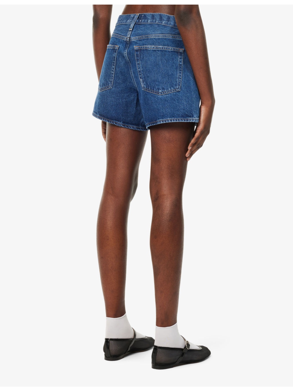 Parker high-rise denim shorts - 4