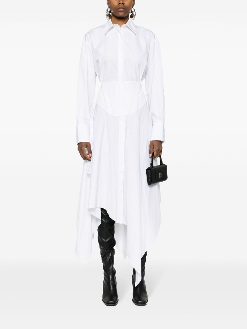 MUGLER poplin midi dress outlook