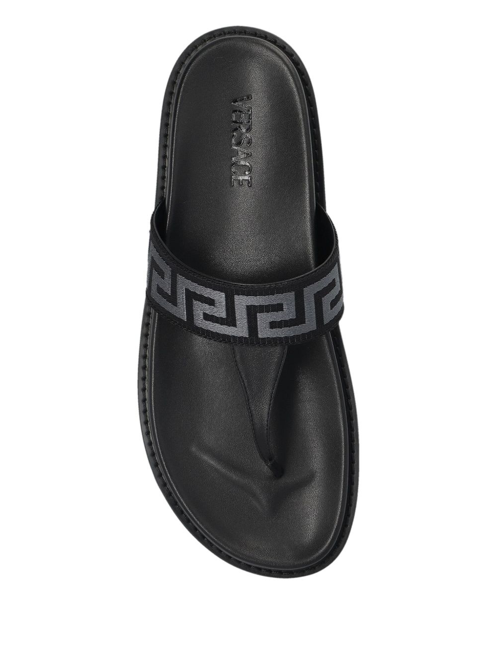 Greca-patterned flip flops - 4