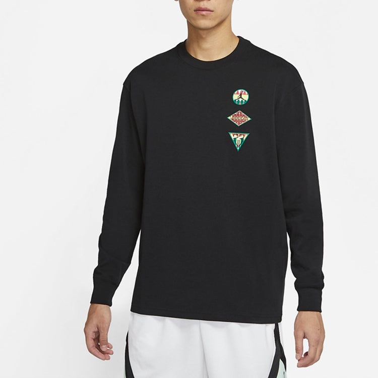Air Jordan logo Sports Knit Sweatshirt Men's Black CT3668-010 - 3