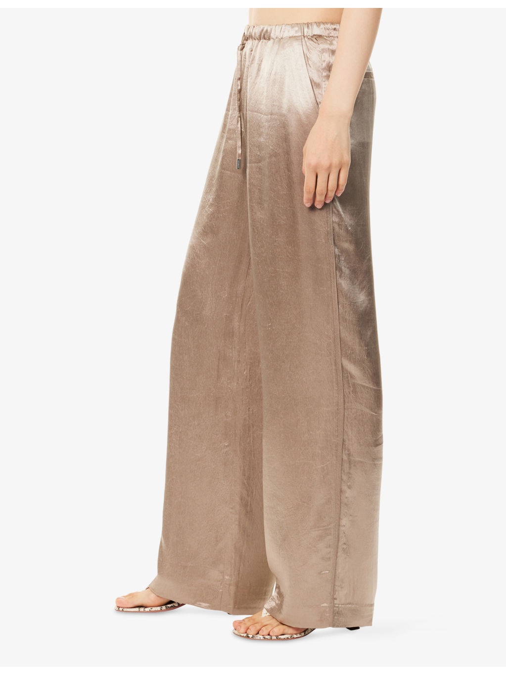Elliat Straight-Leg Satin Trousers - 3