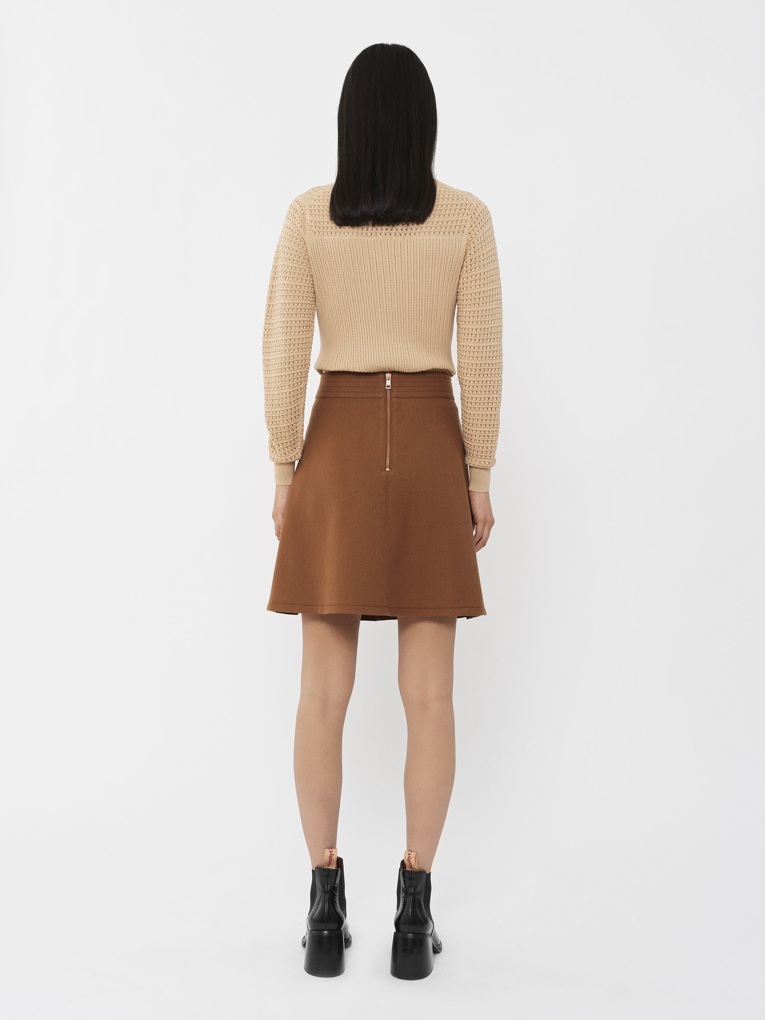 A-LINE MINI SKIRT - 3