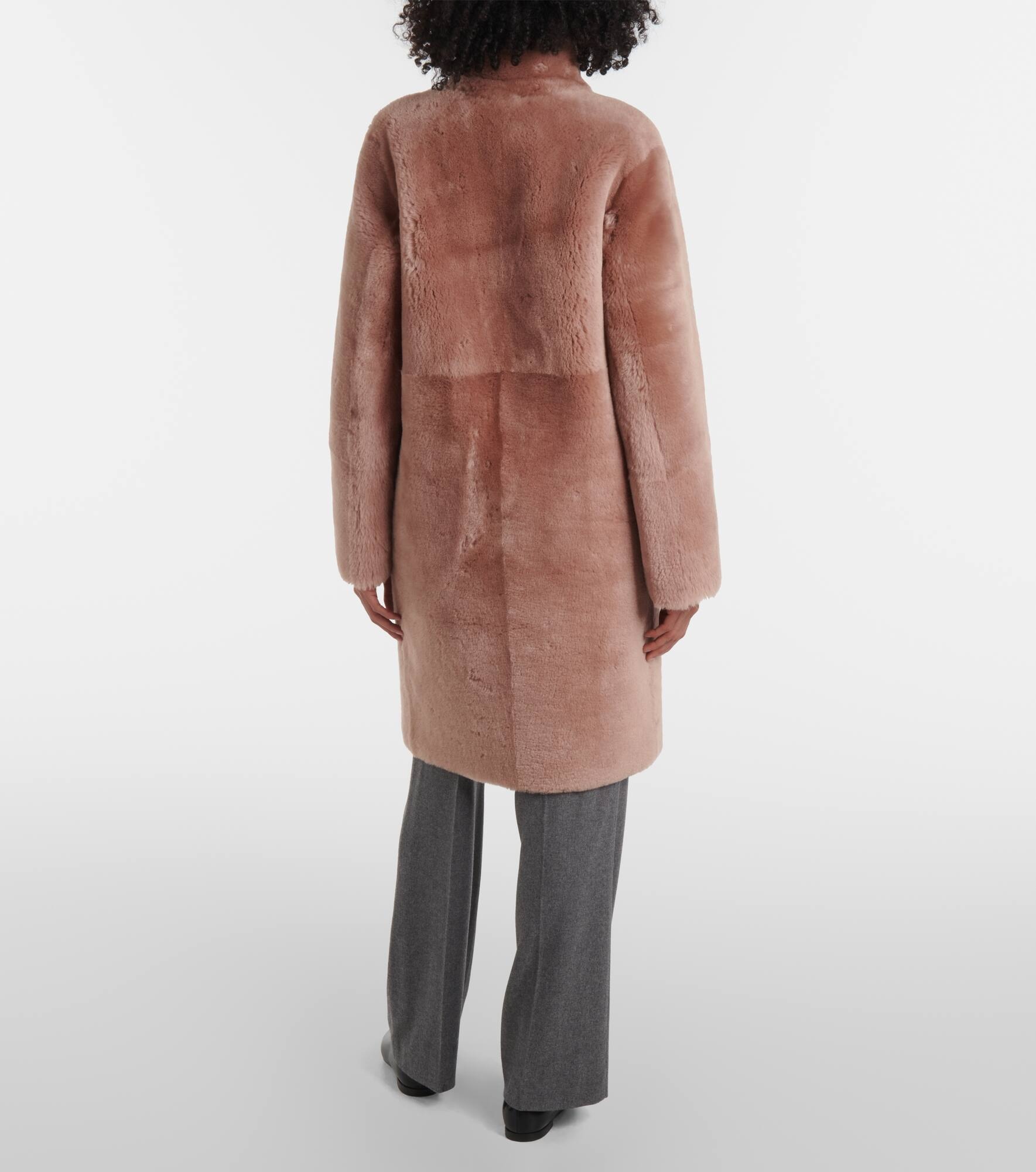 Britanny reversible shearling and leather coat - 3