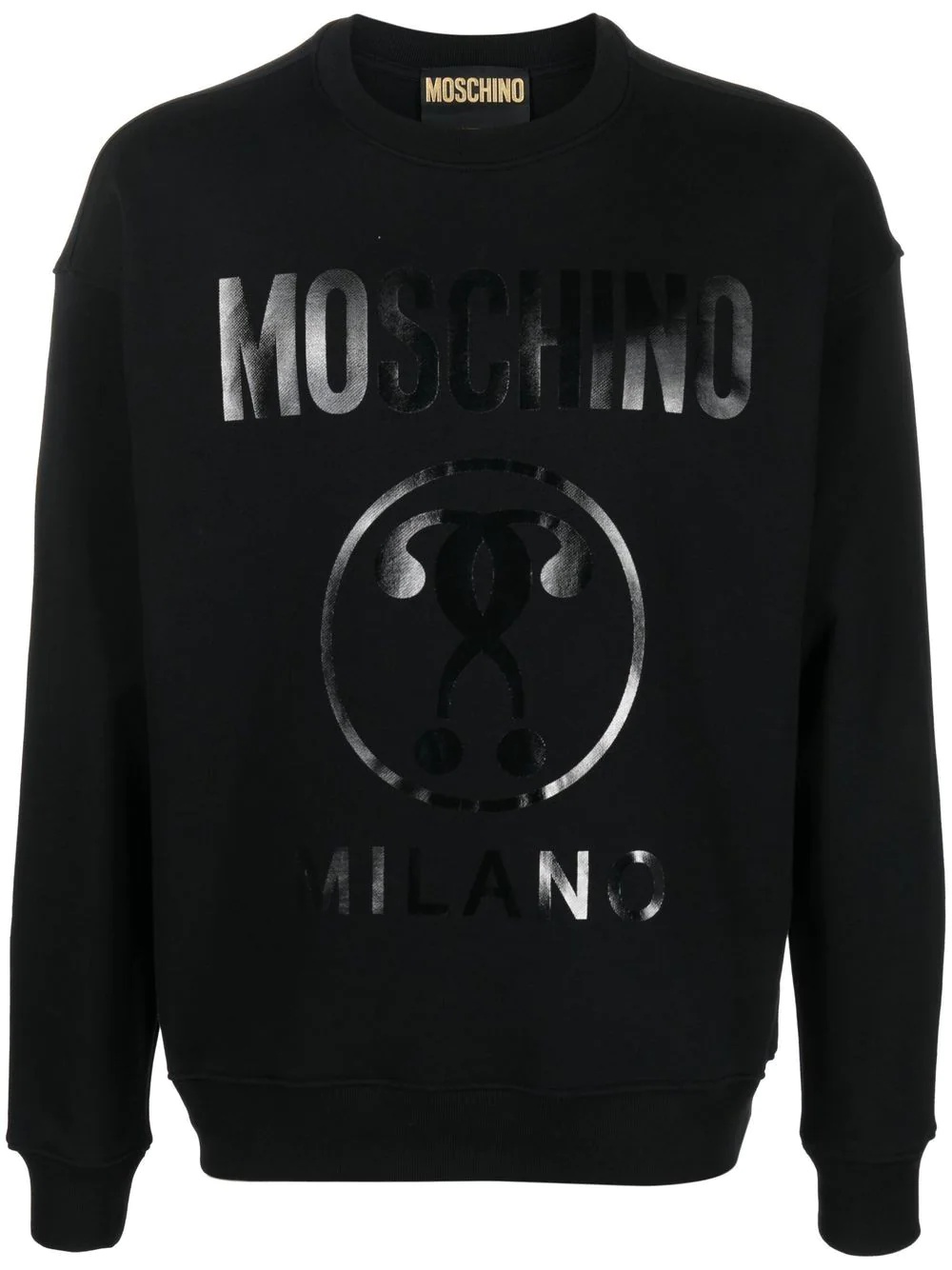 logo-print cotton sweatshirt - 1