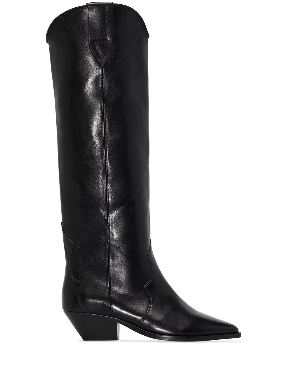 Denvee 40mm over-the-knee leather boots - 1