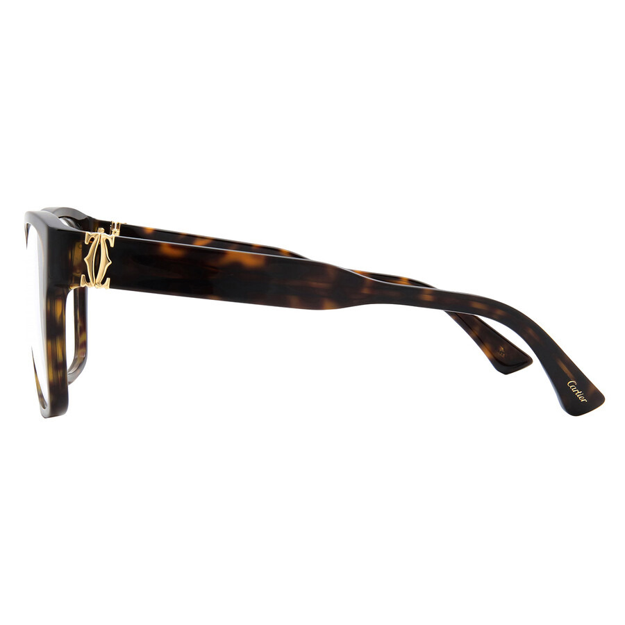 Cartier C Decor Demo Butterfly Ladies Eyeglasses CT0451O 002 55 - 3