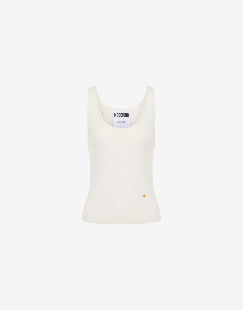 KNIT TANK TOP GOLDEN M - 1