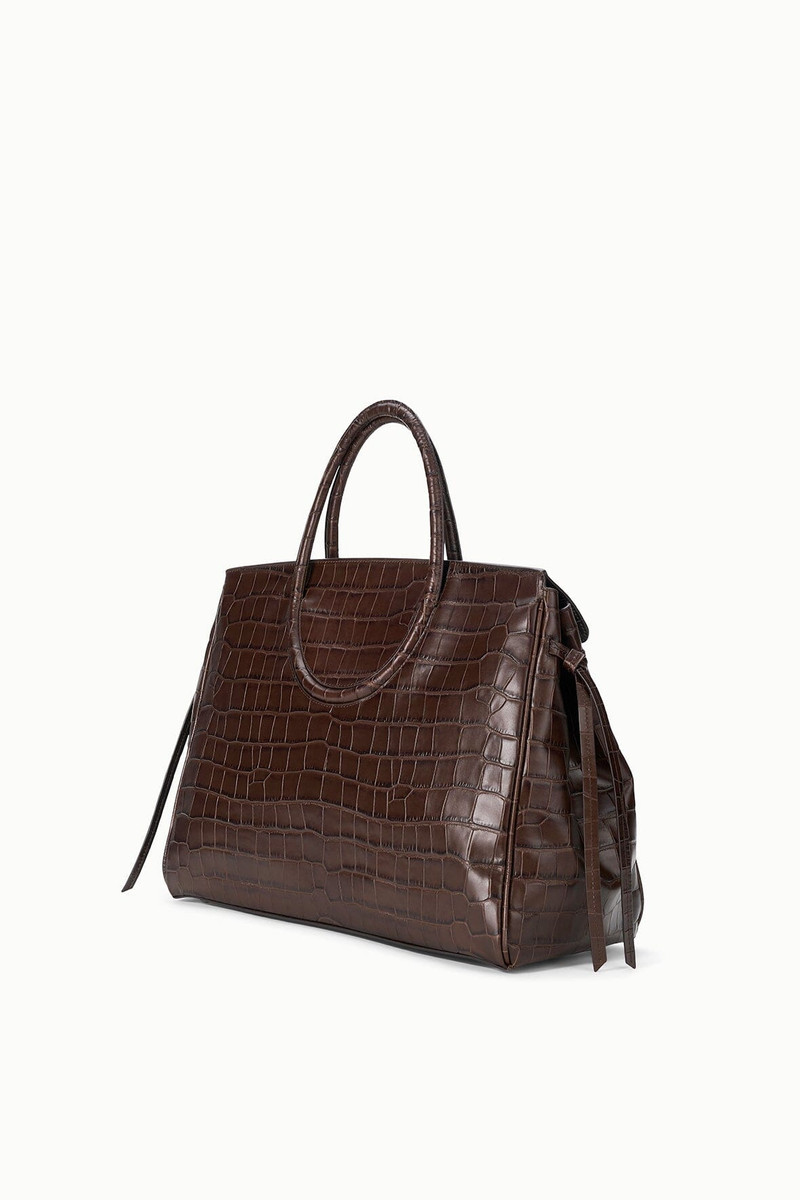STAUD STAUD MAUDE CARRYALL ESPRESSO CROCO outlook