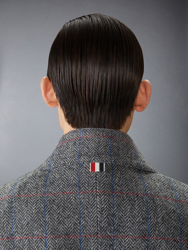 HUNTING TWEED OVERSIZED PEACOAT 7