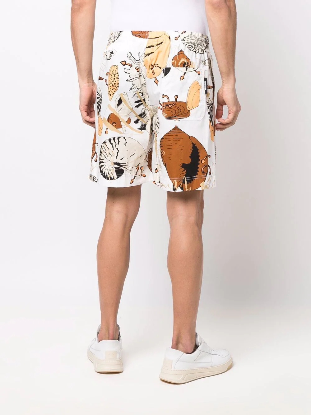 patterned knee-length shorts - 4