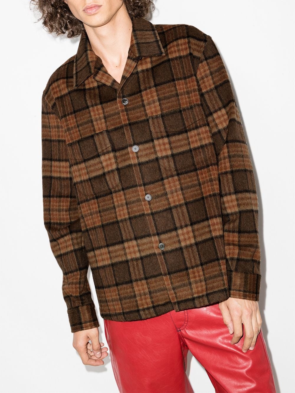 Heusen check-pattern shirt - 2