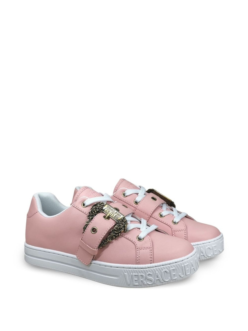 VERSACE JEANS COUTURE baroque-buckle sneakers outlook