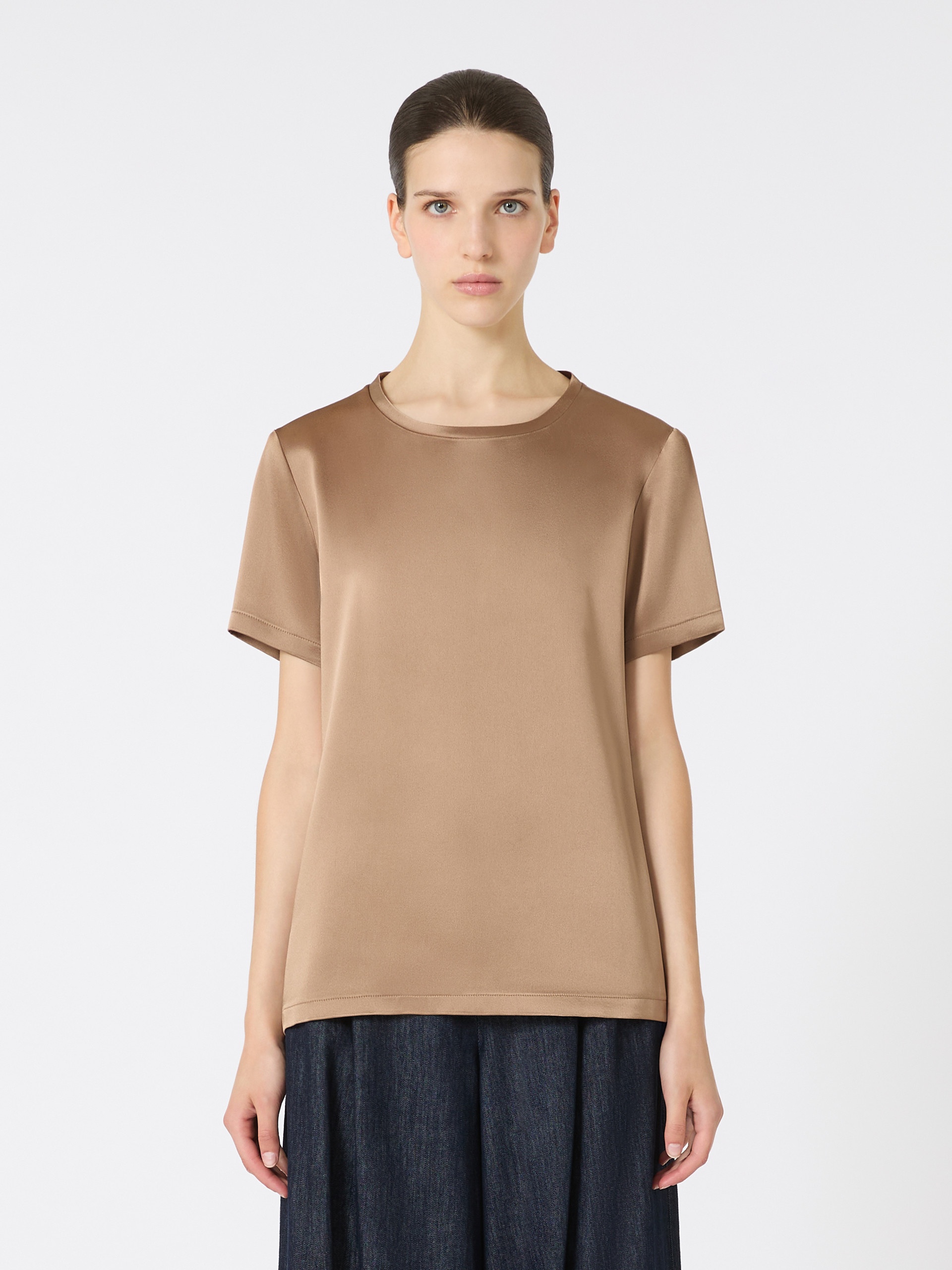 REBECCA Viscose satin T-shirt - 3