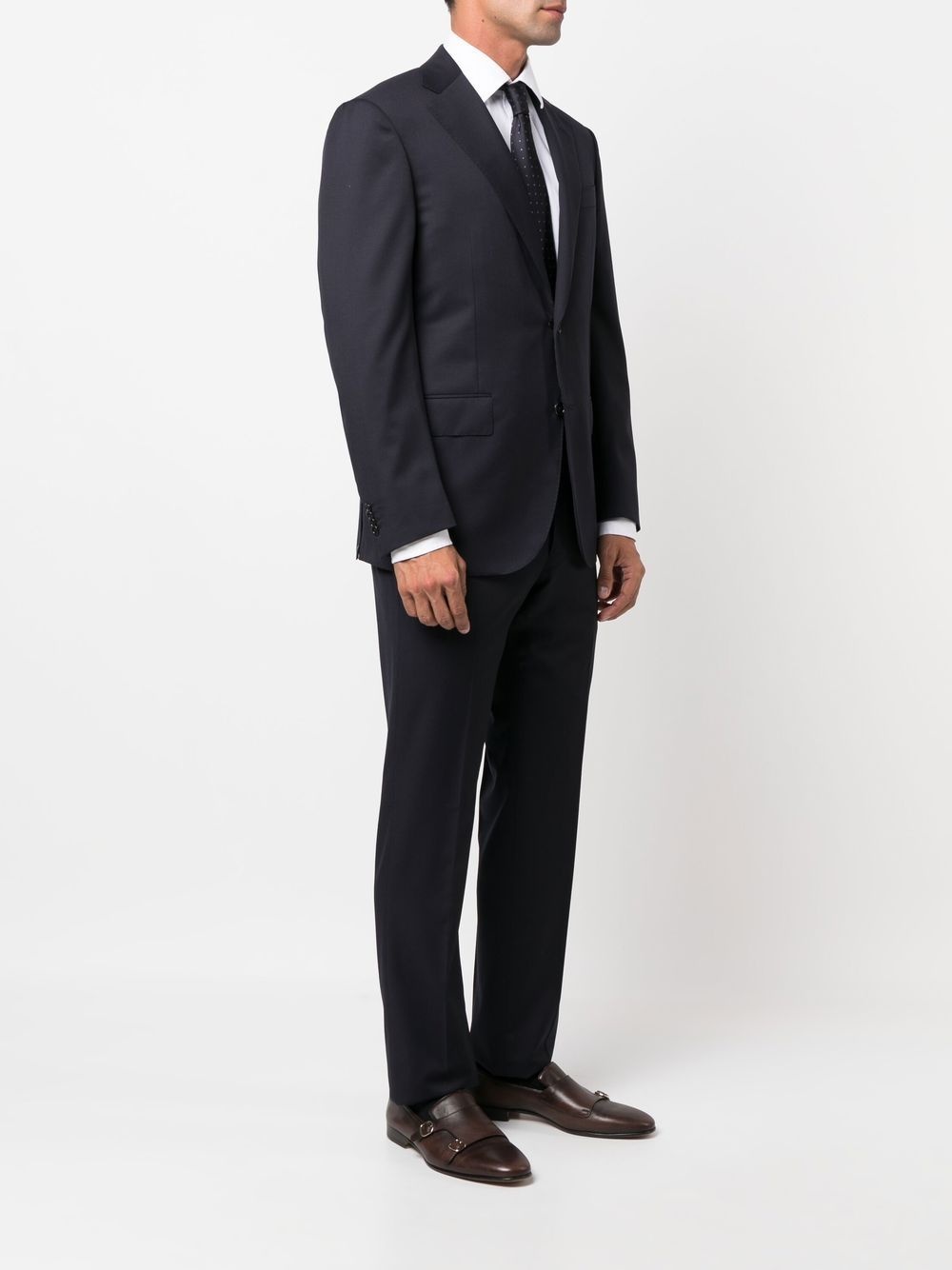 single-breasted virgin-wool suit - 3
