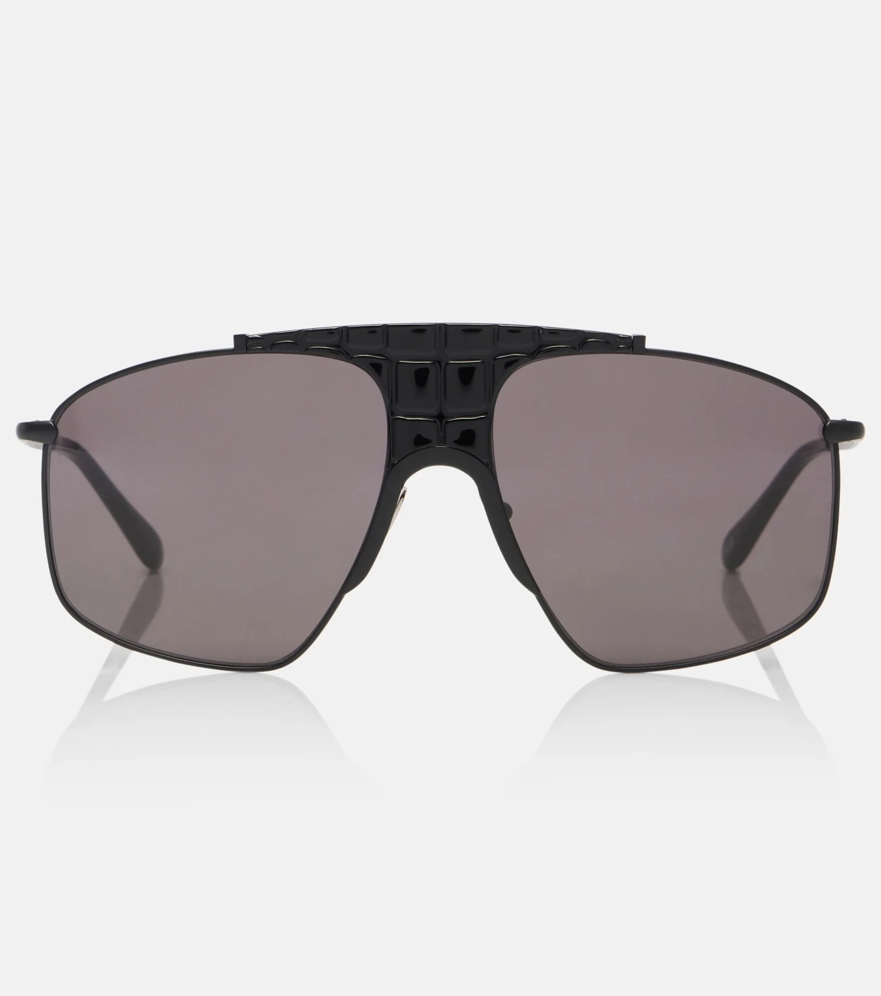 Lettering Logo aviator sunglasses - 1