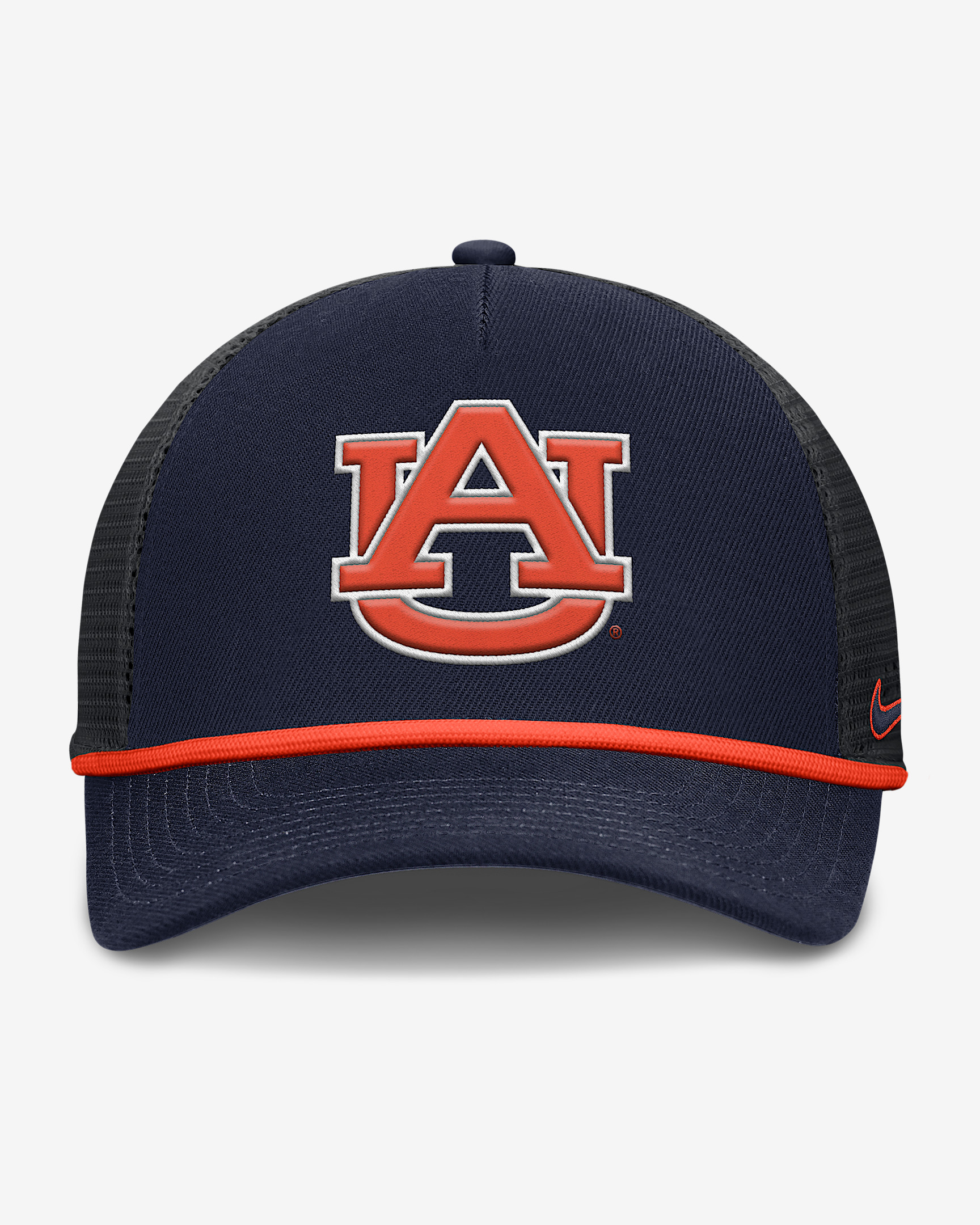 Auburn Primetime Rise Men's Nike College Trucker Adjustable Hat - 2