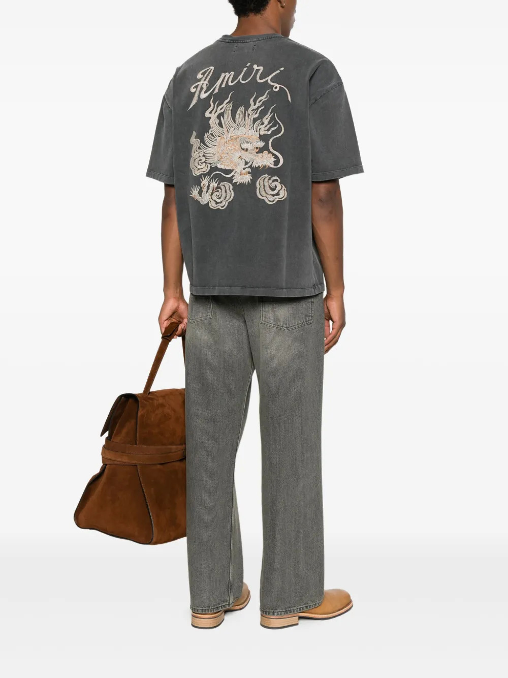 AMIRI - Men Dragon Oversized Tee - 2
