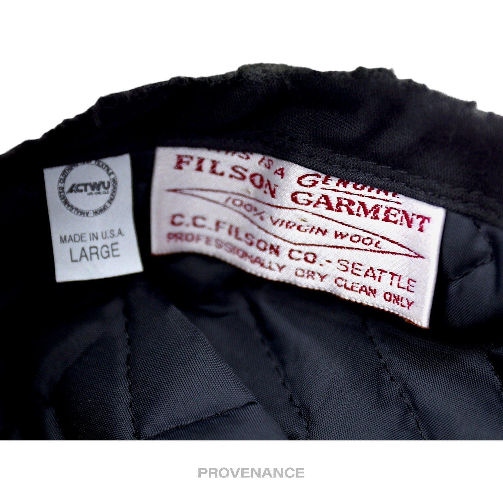 Filson Double Mackinaw Wool Cap - Red Black Plaid - 8