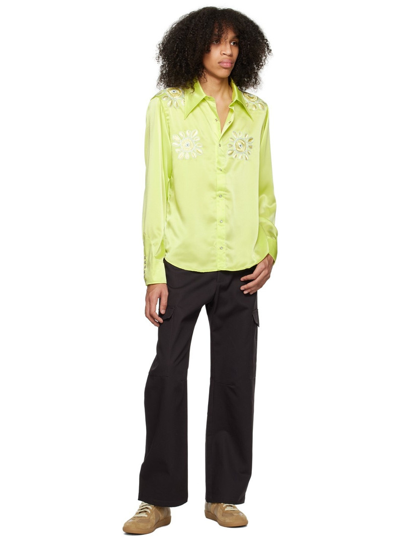 BLUEMARBLE Green Embroidered Shirt outlook