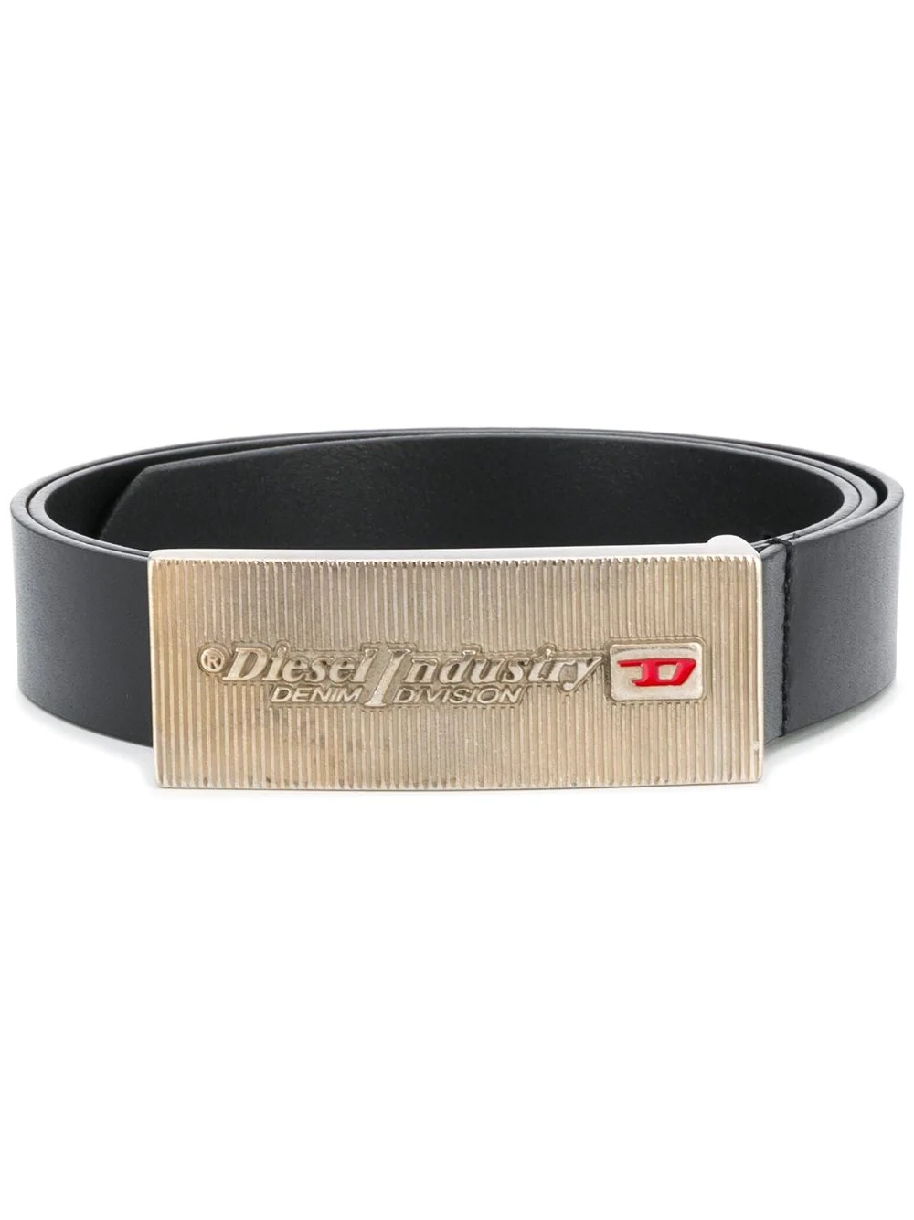 logo plaque buckle belt  - 1