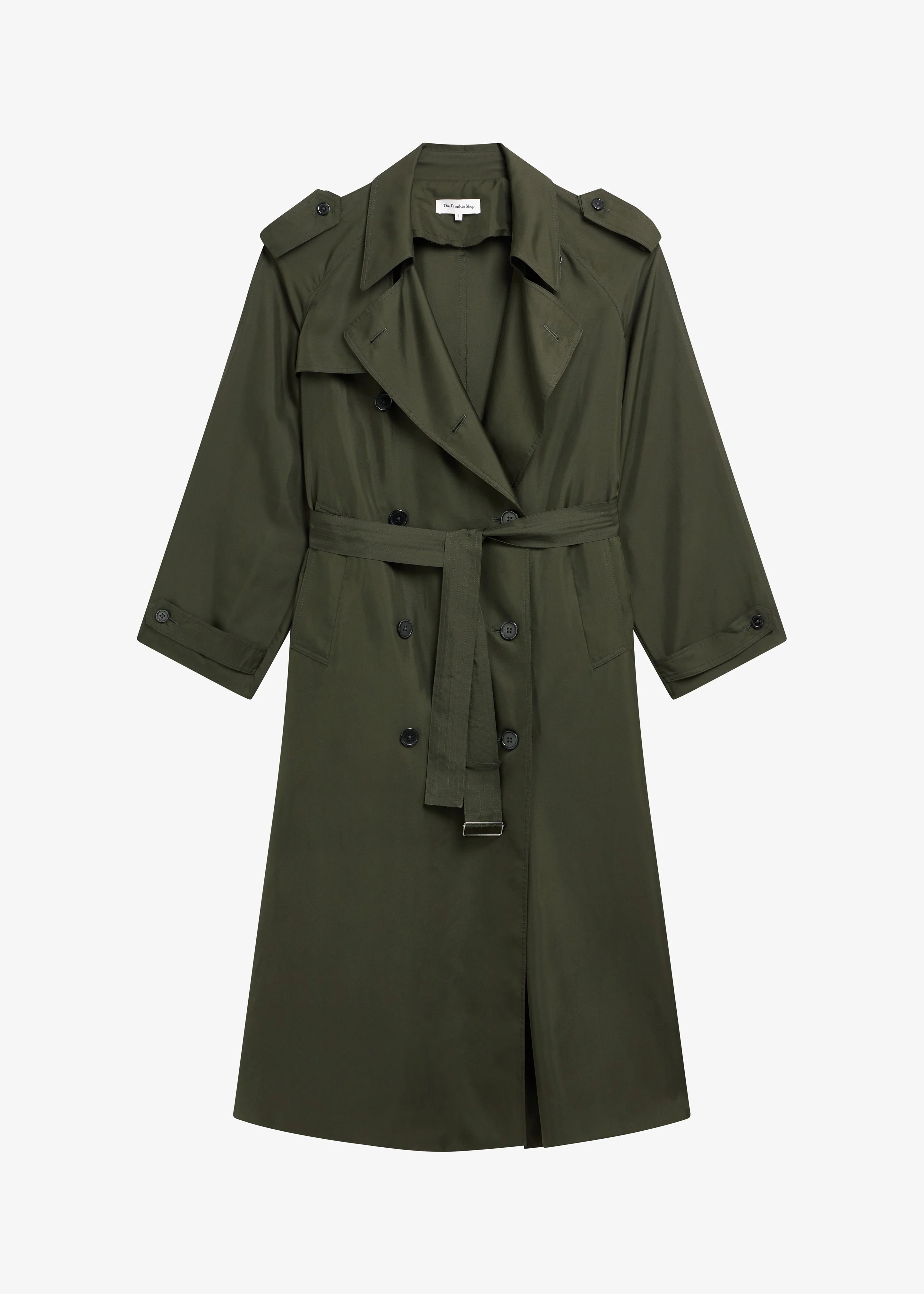 Veyron Silk Trench - Khaki - 1